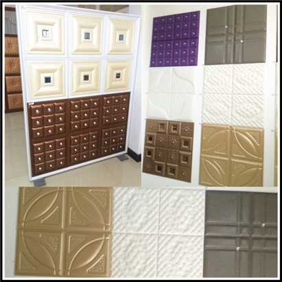 2016 Vietnam 3D Faux Leather Covering Wall And Ceiling Panel