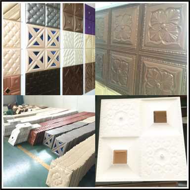 Eco Friendly Wall Decoration Faux Leather Panels
