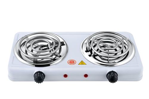 Double Coil Hot Plate Iron Steel 1000w+1000w With CE ROHS Approval