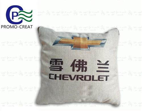 Custom Design Car Logo Promotional Gift Zipper Pillow Blanket Advertising Use