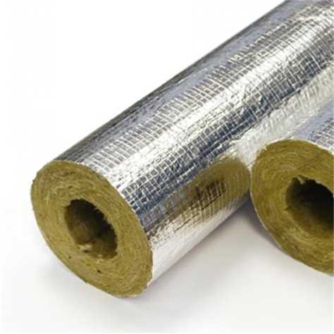 Rock Wool Pipes Applications For Installations HVAC System Industry And Building Steam Pipe