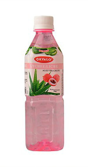 500ml Lychee Fresh Pure Aloe Vera Drink Supplier OKYALO
