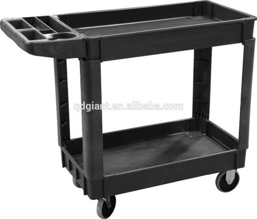 Two Tier Plastic Service Cart