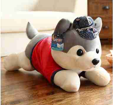 2017 newest design stuffed plush animal lovely male dog