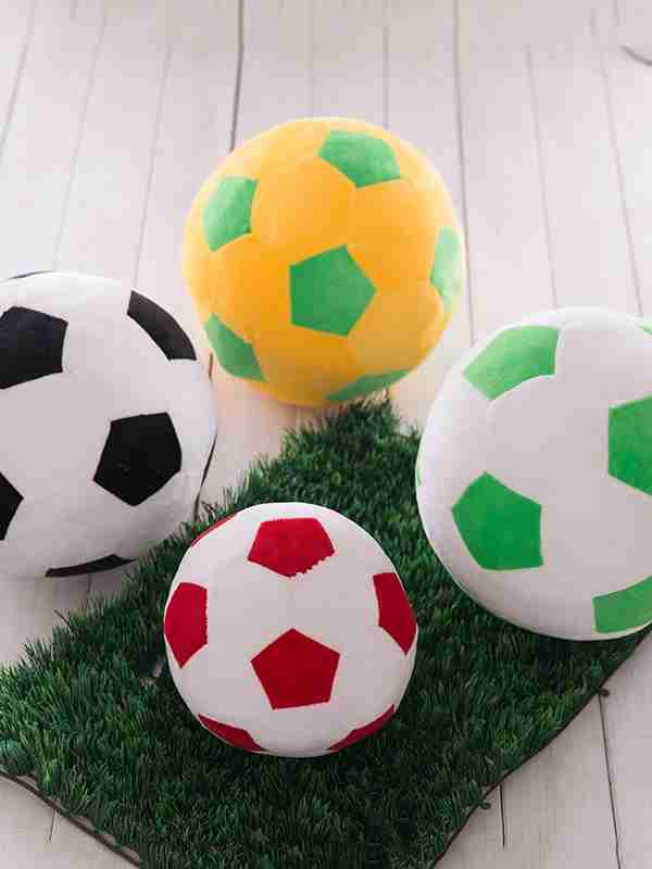 Children lawn toys stuffed plush soccer football multi-color
