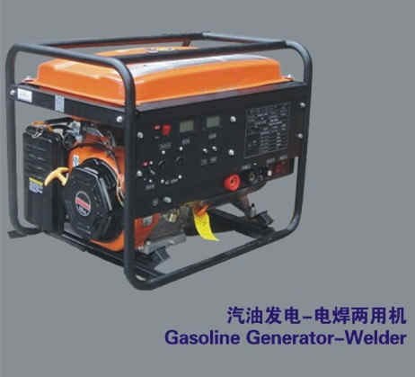 6.5KW Gasoline generator-welder with recoil start+wheel&hand