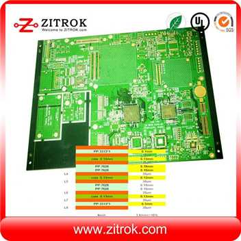 Impedance Control High TG170 Immersion Gold With 8Layer Board
