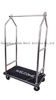 GOOD QUALITY STAINLESS STEEL HOTEL AIRPORT LUGGAGE HEAVY DUT