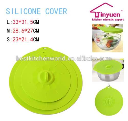 SILICONE LIDS 6, 8, 10, 12 Inch. Suction Lids For Bowls, Pots, Pans And Skillets