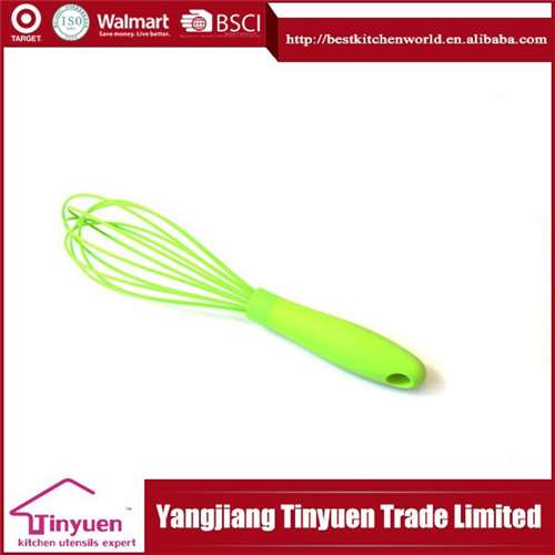 Premium Silicone Whisk Food Grade Whisk Silicone Whisk With Nylon Handle Non-stick Silicone Whisk
