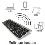 2 Zone Multi-Device Bluetooth Mac Compatible Keyboard