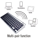 Compact Multi-Device Bluetooth PC/ Mac Compatible Keyboard