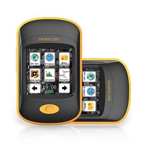 POI Routes/tracks Record And Navigate Waterproof IPX7 Sport Gps With Touch Panel