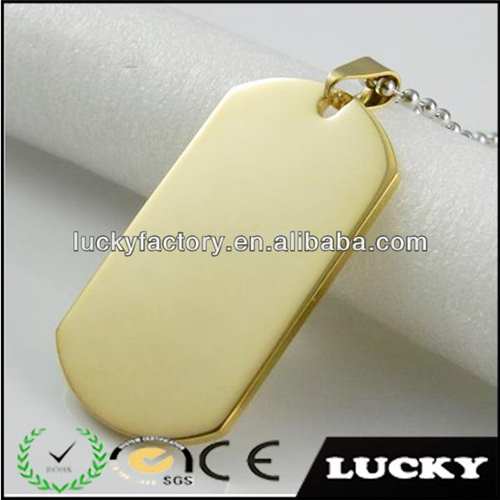 Simple Low Price Personalized Custom Men`s Various Blank Dog Tag Charm Necklace Suppliers