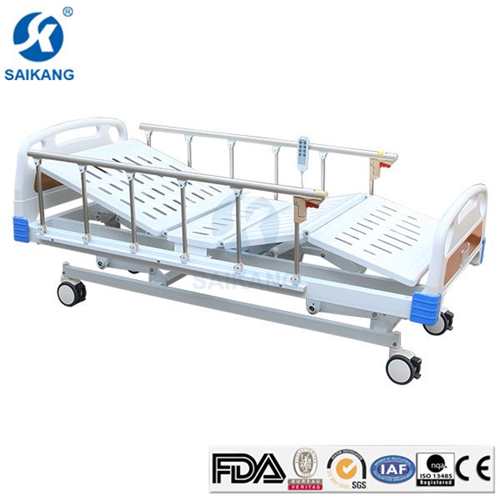Used Adjustable Hospital Icu Electric Treatment Bed With Three Functions For Sale