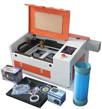 50w 4030 laser engraver with electrical up and down table