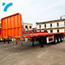 New arrival 2/3/4 axles 40ft flatbed truck semi-trailer cont