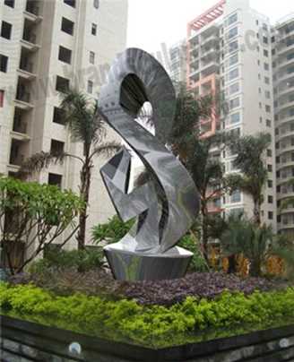 Outdoor Eight Shape Metal Steel Residence Ornament Art Sculptures
