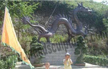 Outdoor Stainless Steel Roaring Dragon Animal Sculptures