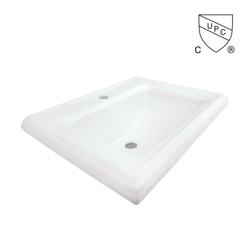 Drop in Rectangular Porcelain Bathroom Cabinet Sink, SS-O2318