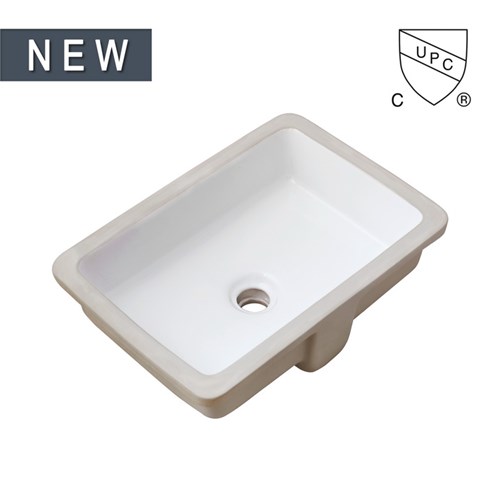 Square White Undermount Bathroom Vanity Bowl Sink, SS-N1510