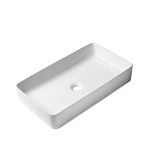 Shallow Square Porcelain Bathroom Vanity Vessel Sink, SS-VA442