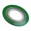 With inner and outer ring spiral wound gasket