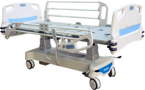 Electric Five Function ICU Bed With Two Columns And Optional Weighting Scale System