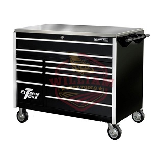 Extreme Tools 55 In. 11 Drawer Pro Roller Cabinet- BLK