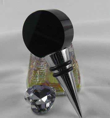 Black Crystal Bottle Stopper