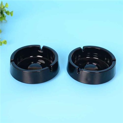 Cheap Small Black Round Glass Ashtray As Promotional Gifts