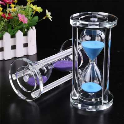 10 Minutes Acrylic Crystal Sandglass For Cooking
