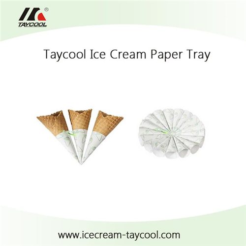 Disposable Ice Cream Tray Paper Material Ice Cream Machines Accessories