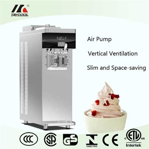 Counter Top Soft Ice Cream Machine With Single Flavor And Air Pump