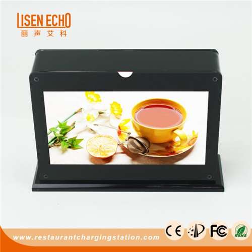 Lcd Screen Menu Power Bank Stand Restaurant Charger For Multi Phone Charging
