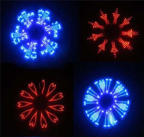 Rotating Flash Gyro Rotating Display Message Party Glow Message Peg-top Kids LED Toy