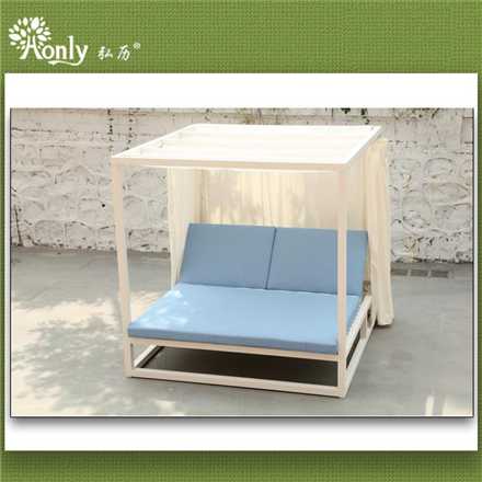 Aluminum Metal Frame Outdoor Canopy Day Bed