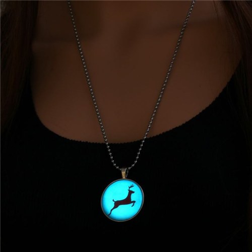 Glow In Dark Party Favors Christmas Light Necklace Elk Necklace