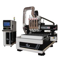 Atc woodworking cnc router with auto tool changer 4 axis atc