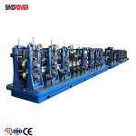 Automatic steel round pipe production line