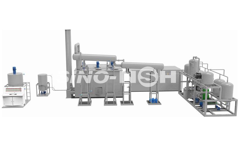 Waste oil to base oil vacuum distillation plant picture