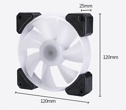 PC Fan RGB LED Air Heatsink New Square Design Cooling Fan Ou