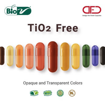 TIO2 Free Colored Capsules