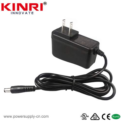14W Vertical Type Wall Mounted Power Adapter With 3 To 36V Output Voltage