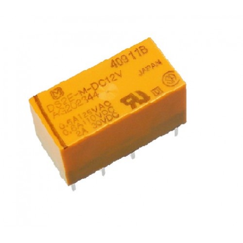 2A DPDT 12V Non Latching Signal Relay - DS2E-M-DC12V