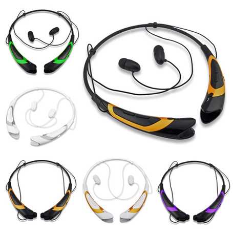 Best Dual-color Wireless Bluetooth Sport Neckband Headphones With Mic