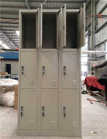New Style Kd Structure Customized Nine Door Clothes Locker Manufacturer Produce