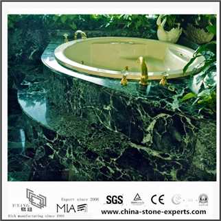 Nature Stone Green Verde Alpi Marble For Bathroom Top & Tiles