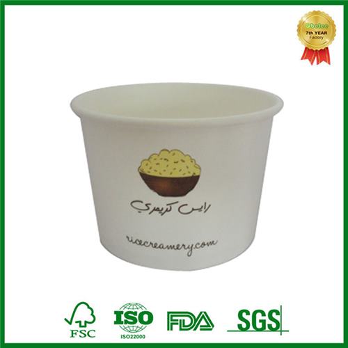 Insulate Carry Out Cardboard Soup Containers With Paper Lid picture