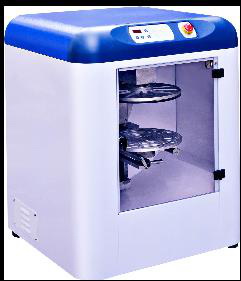 Auto clamping paint mixer